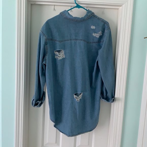 Medium Ripped Jean Jacket - Picture 2 of 4